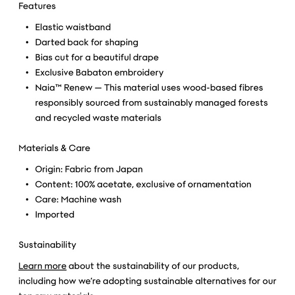 Babaton Cream Maxi Skirt with Subtle Sheen - Picture 12 of 12